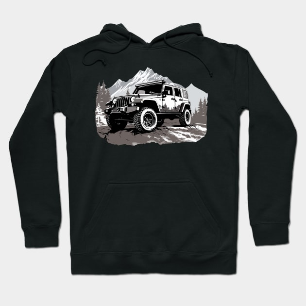 Jeep suv lover Hoodie by remixer2020